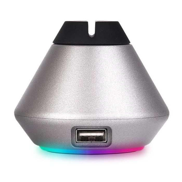 Thermaltake ARGENT MB1 Bungee Souris de Jeu RGB Anti-Traction - Plastique Gris