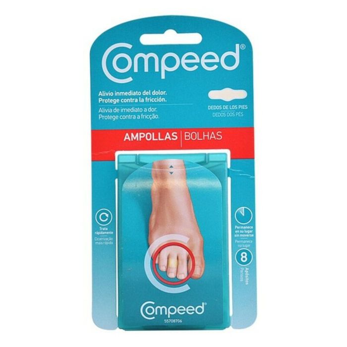 Compeed Pansements Ampoules Orteil Lot de 8 Hydrocolloïdes