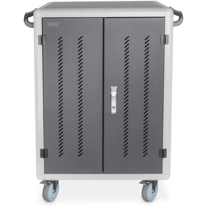 DIGITUS Mobiler Ladeschrank für 30 Notebooks / Tablets bis 15,6 Zoll, Datensynchronisation, UV-C, USB-A 4