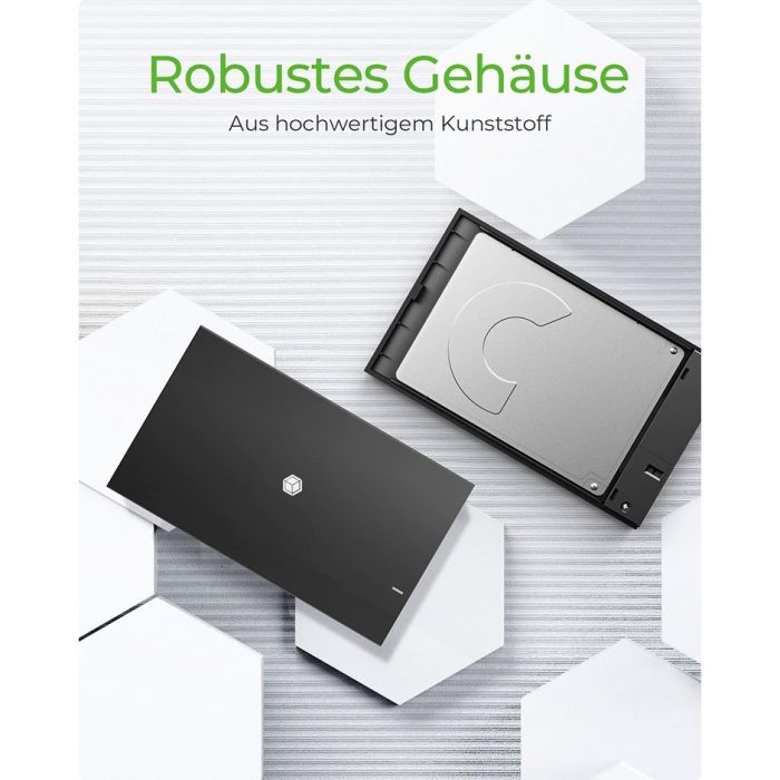 Festplattengehäuse 2.5" SATA Gehäuse USB3.2 ICY BOX Black 6