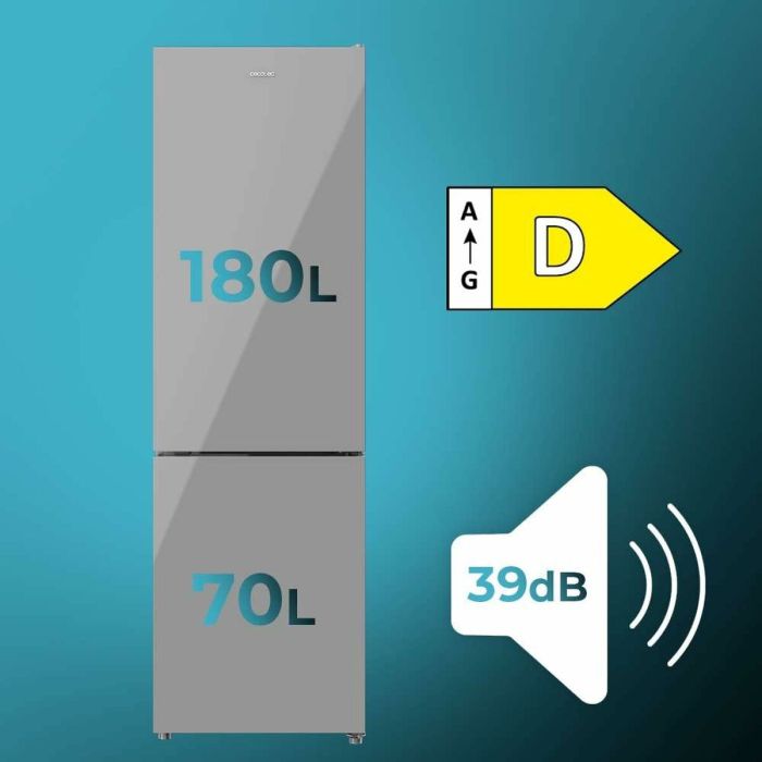 Réfrigérateur Combiné Cecotec Bolero CoolMarket Combi 250 8 Réfrigérateur Combiné Cecotec Bolero CoolMarket Combi 250 8