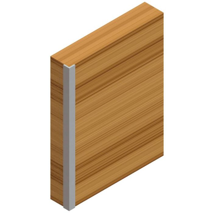 Perfil Aluminio Eton Para Cantos 3M Natural  Forma Angular 9,75X9,75. Venta Por Barras. Herrajes Alk (Set de 10) 1