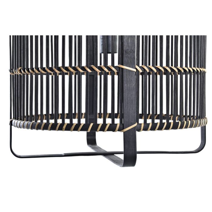 Suspension DKD Home Decor Noir Bambou 50 W 40 x 40 x 35 cm 4 Suspension DKD Home Decor Noir Bambou 50 W 40 x 40 x 35 cm 4
