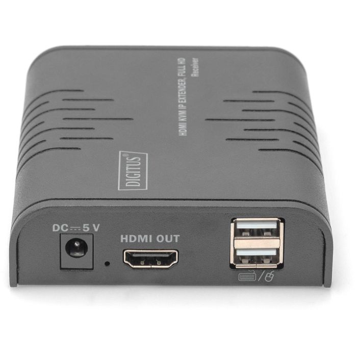 DIGITUS HDMI KVM IP Extender Receiver, Full HD 1,2m Kabel 1 DIGITUS HDMI KVM IP Extender Receiver, Full HD 1,2m Kabel 1