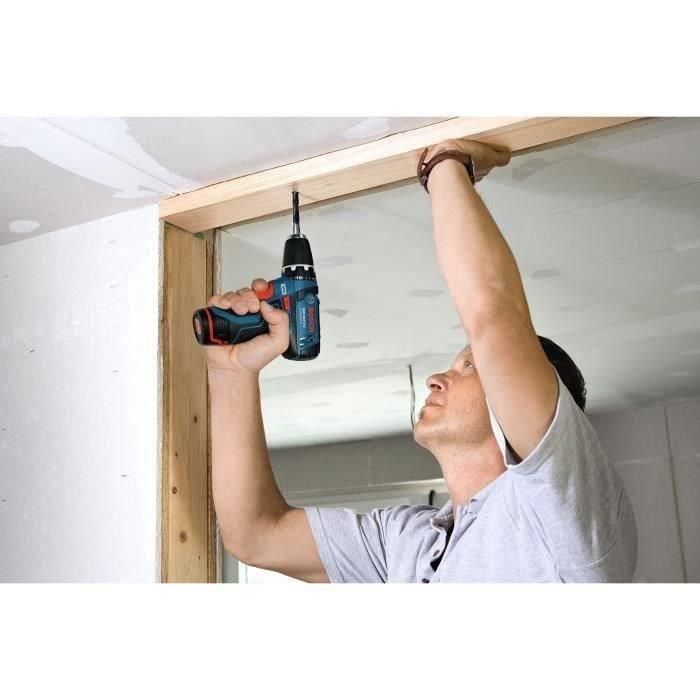 Perceuse-visseuse Bosch Professional GSR 12V-15 + 10 accessoires + 2 batteries 2,0Ah + Chargeur GAL 12V-20 - 060186810G 2