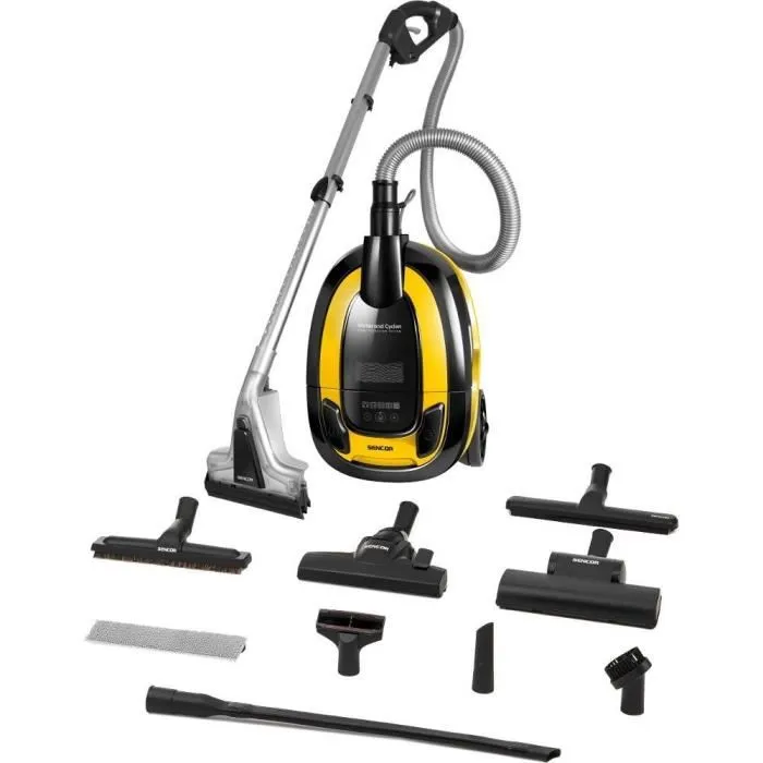 Sencor SVC 5001YL - Aspirateur eau et poussière 1600W multifonction avec filtre HEPA E12 et tube télescopique Sencor SVC 5001YL - Aspirateur eau et poussière 1600W multifonction avec filtre HEPA E12 et tube télescopique