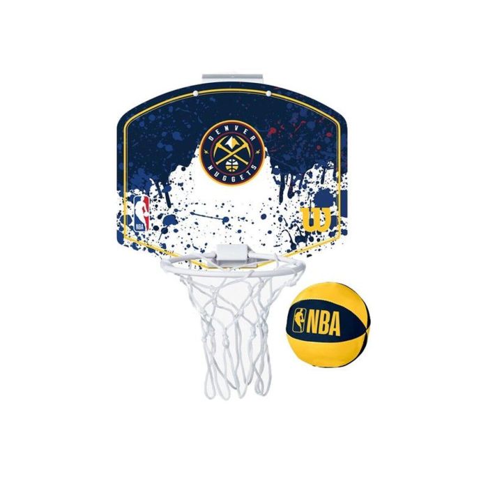 Panier de Basket Wilson NBA Team Mini Denver Nuggets Bleu