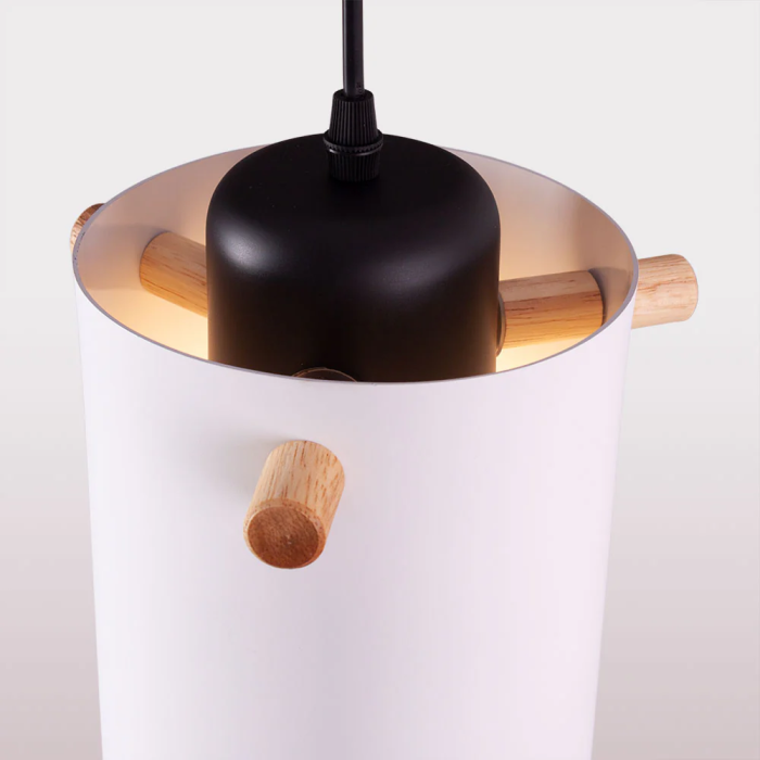 Lampe Suspension Dahlia Métal et Bois SKD-P1011-T 7