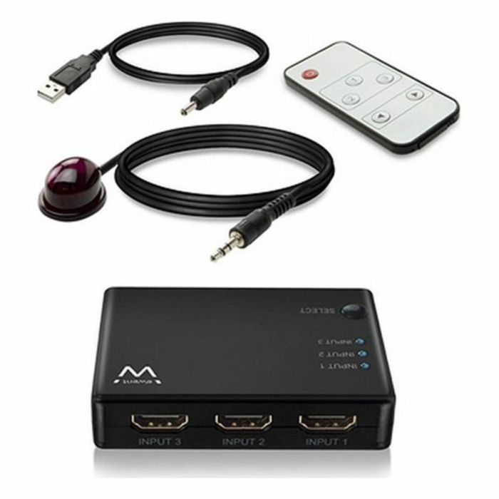Adaptateur/convertisseur AV Ewent EW3730 HDMI 4K Noir 0 Adaptateur/convertisseur AV Ewent EW3730 HDMI 4K Noir 0