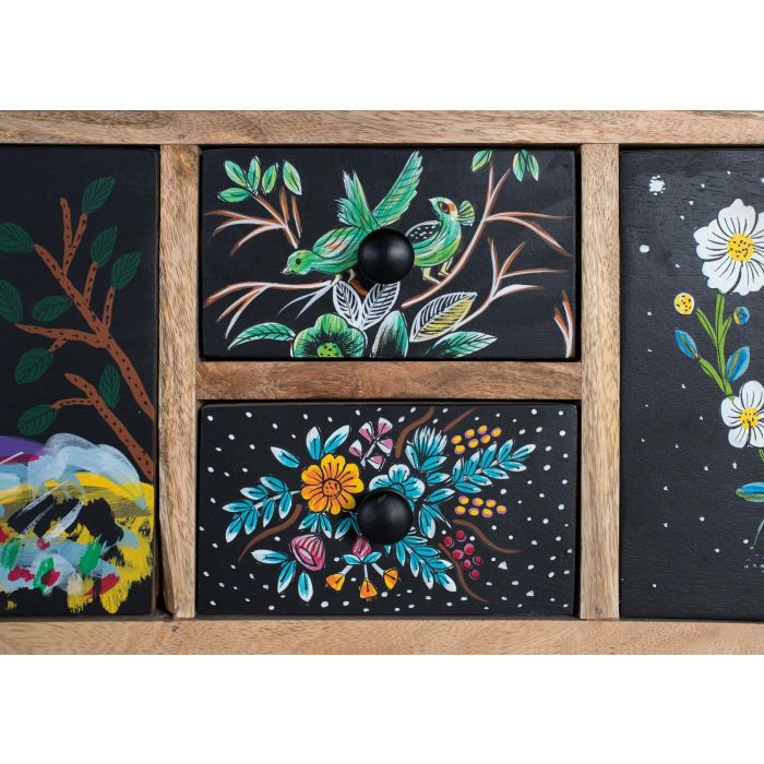 GINER Y COLOMER Commode en bois de manguier de style ethnique et artisanal, multicolore, dimensions 120x40x90 cm 3 GINER Y COLOMER Commode en bois de manguier de style ethnique et artisanal, multicolore, dimensions 120x40x90 cm 3