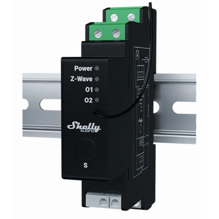 Shelly Relais "Wave" Hutschiene Pro Shutter Relais Rollladenaktor Z-Wave 0 Shelly Relais "Wave" Hutschiene Pro Shutter Relais Rollladenaktor Z-Wave 0