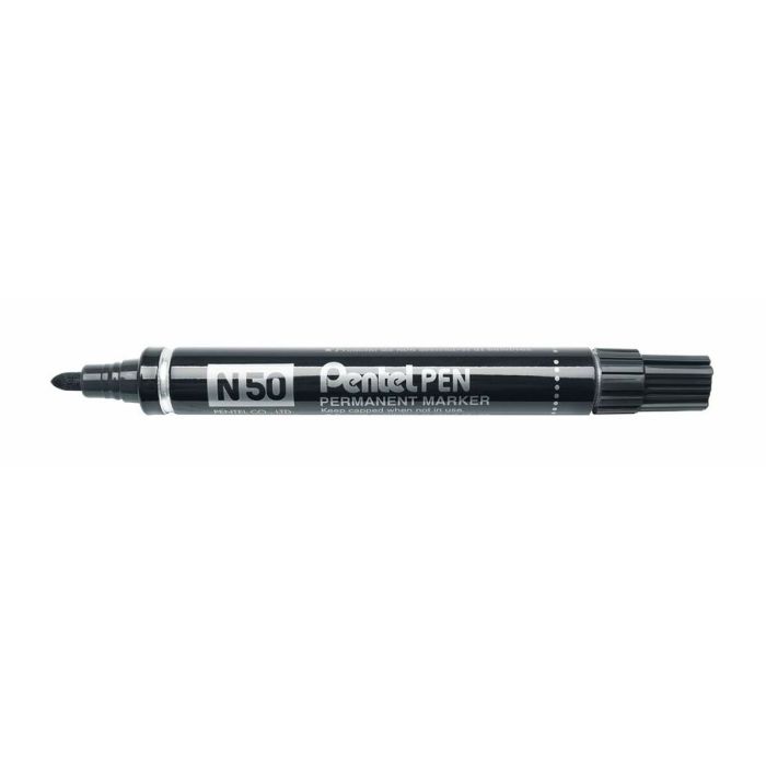 Marqueur permanent Pentel N50-BE Noir 12 Pièces 0 Marqueur permanent Pentel N50-BE Noir 12 Pièces 0