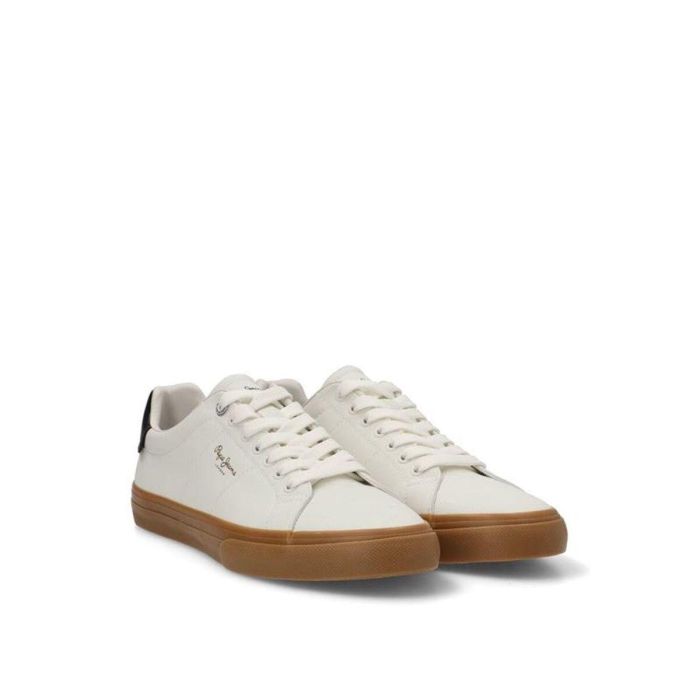 Chaussures de Sport pour Homme Pepe Jeans Kenton Base Blanc S 4 Chaussures de Sport pour Homme Pepe Jeans Kenton Base Blanc S 4