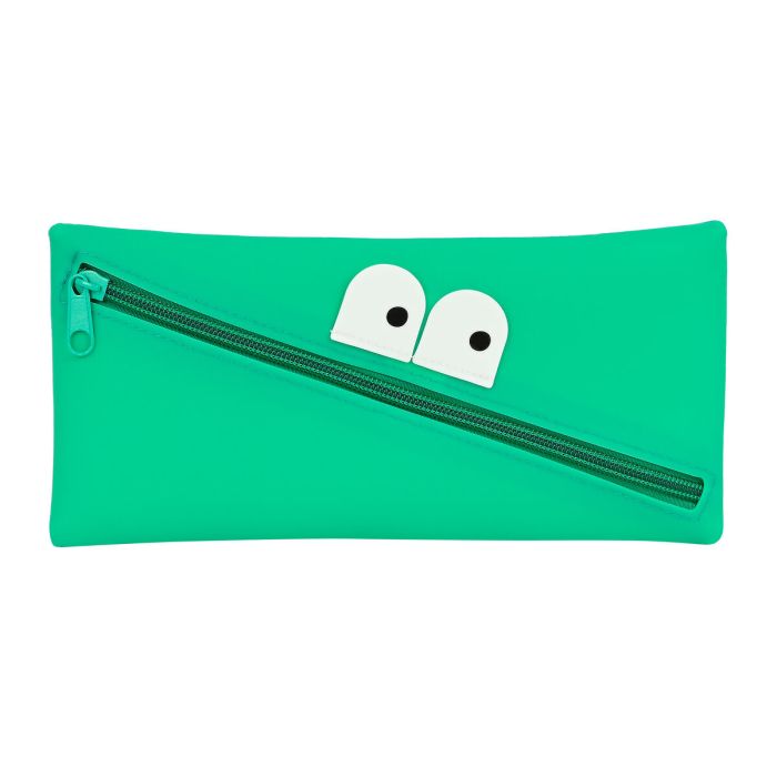 Trousse d'écolier Safta Visage 22 x 11 x 1 cm Vert 1