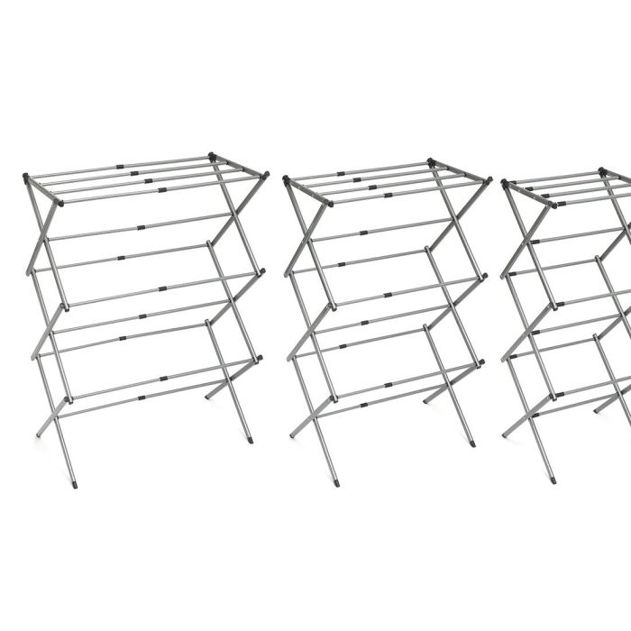 Séchoir à Linge Métallique Pliable et Extensible avec 3 Hauteurs Cloxy InnovaGoods 11 Barres 3