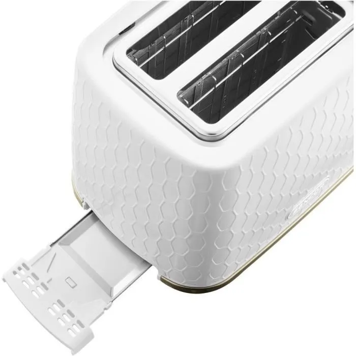 Sencor STS 7200WH Grille-pain 2 Fentes 930 W avec Dégivrage, Minuterie Électronique 7 Niveaux, Tiroir à Miettes - Blanc