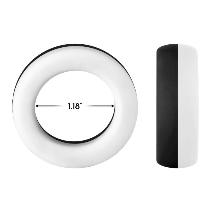 Anneau Pénis Forto Noir (Taille unique) 3