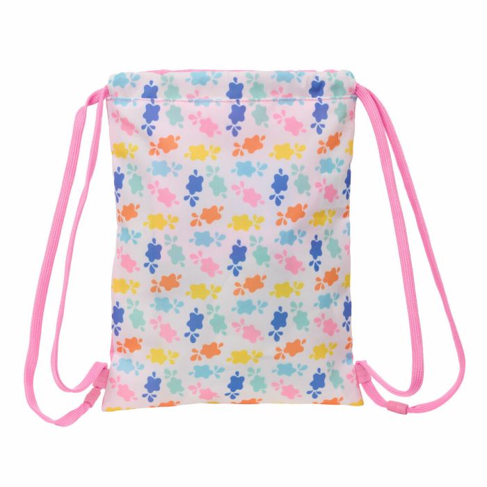 Sac à dos serré par des ficelles Peppa Pig Baby pig Multicouleur 26 x 34 x 1 cm 3