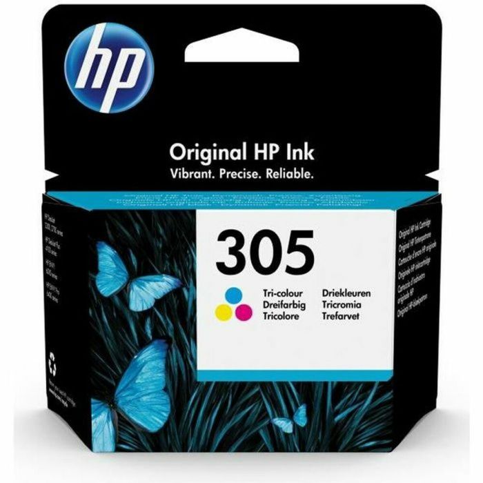 HP Cartouche d'encre tricolore originale 305 pour HP DeskJet 2300/2700, Plus 4100, ENVY 6000/Pro 6400 (3YM60AE)