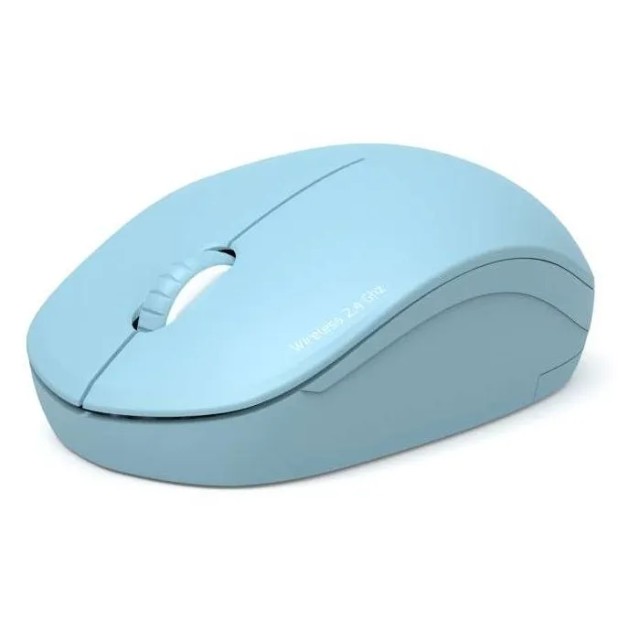 Port Designs Souris sans fil Collection II, 2.4 GHz Bleu azur, Ultra-compacte et silencieuse - 900544
