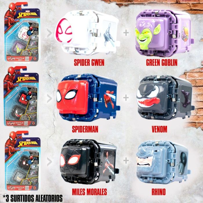 Jeu d’habileté Spider-Man Battle Cubes (12 Unités) 6 Jeu d’habileté Spider-Man Battle Cubes (12 Unités) 6