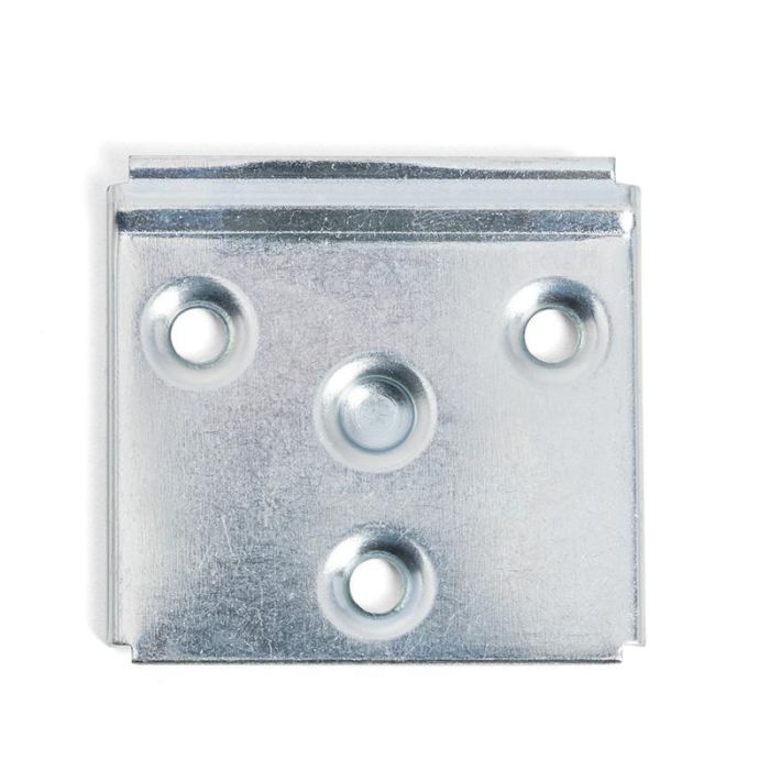 Placa Colgador Mueble E-Delta 50X50 Zincado Herrajes Alk 2