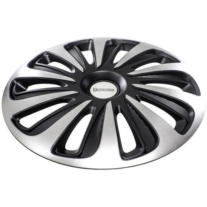 MICHELIN Enjoliveur 15 NVS 3D par 4 en boîte Noir 2