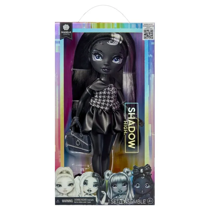 Rainbow High - Poupée mannequin Shanelle Shadow High - Ton monochrome noir - Dès 4 ans