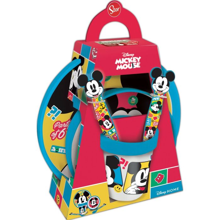 Ensemble Vaisselle pour Enfants Mickey Mouse CZ11306 Plastique (5 Pièces)