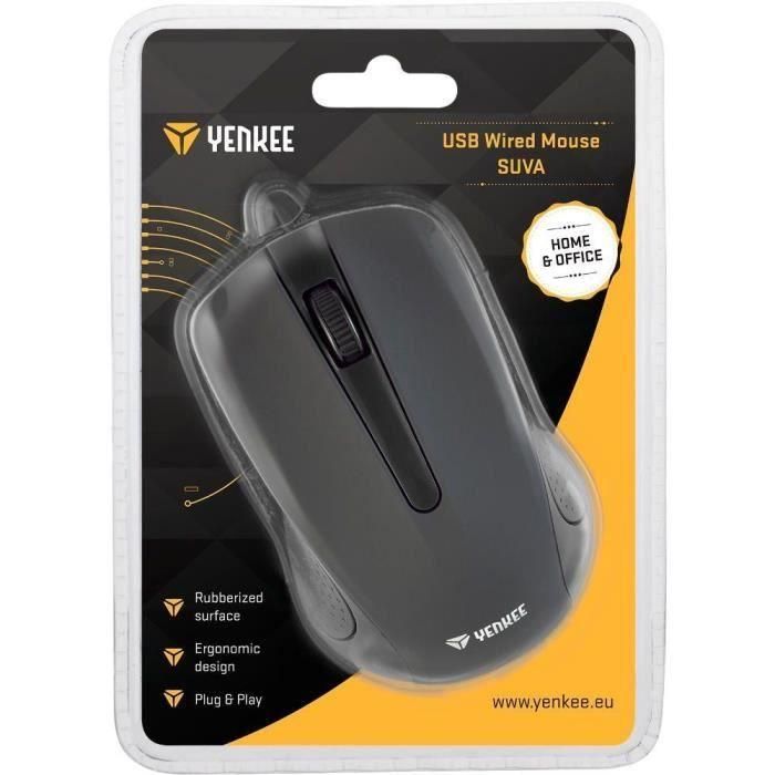 Souris - SUVA NOIR - YENKEE - YMS 1015BK 5 Souris - SUVA NOIR - YENKEE - YMS 1015BK 5