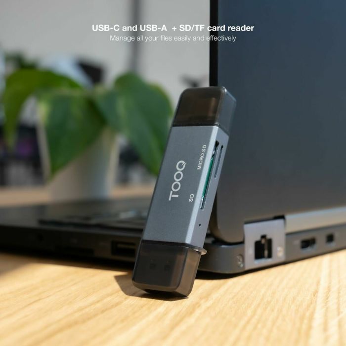 Lecteur de Cartes TooQ TQR-3001G Noir Gris 5 Lecteur de Cartes TooQ TQR-3001G Noir Gris 5