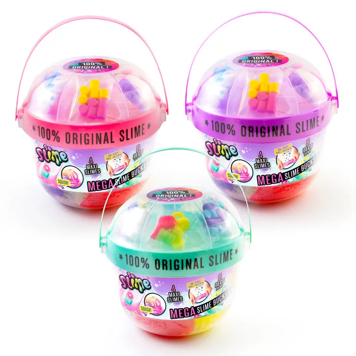 Canal Toys So Slime - Mega Slime Bucket - 4 Slimes Géantes avec Décorations - SSC 394 - Jouet pour Enfants dès 6 Ans Canal Toys So Slime - Mega Slime Bucket - 4 Slimes Géantes avec Décorations - SSC 394 - Jouet pour Enfants dès 6 Ans
