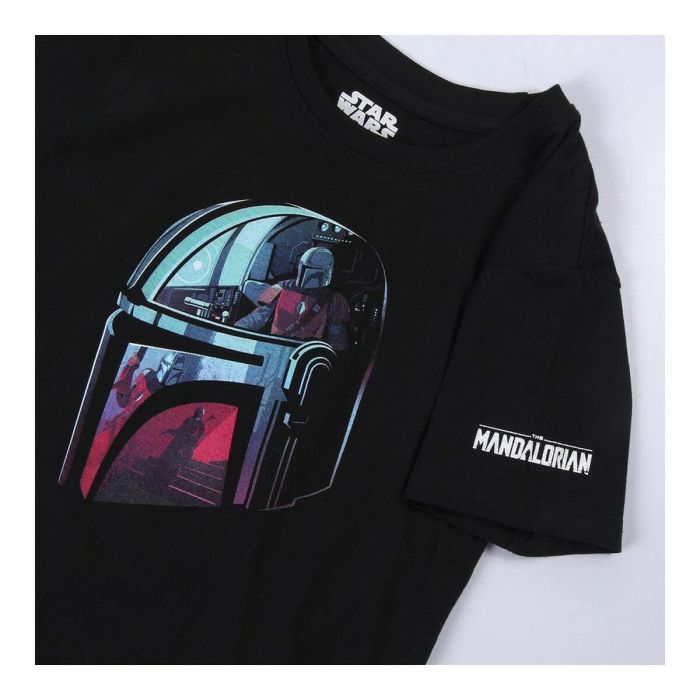 T shirt à manches courtes Enfant The Mandalorian Noir 4
