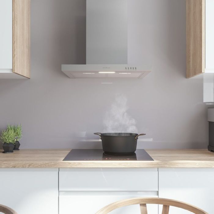 Cecotec Hotte Conventionnelle Bolero Flux TM 703500 Inox 70 cm, 350 m³/h, LED, A 4