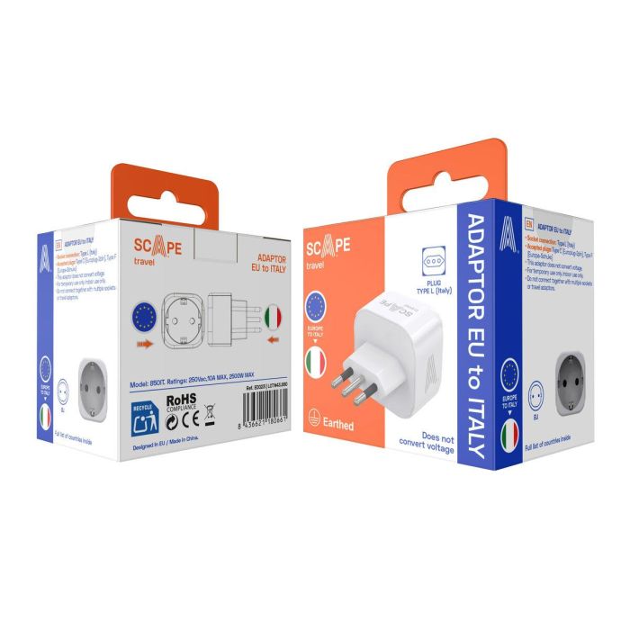 Multiprise Scape Travel 850IT Plastique 10 A 1