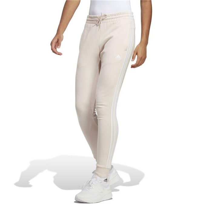 Pantalon de sport long Adidas Essentials 3S Beige Femme 5
