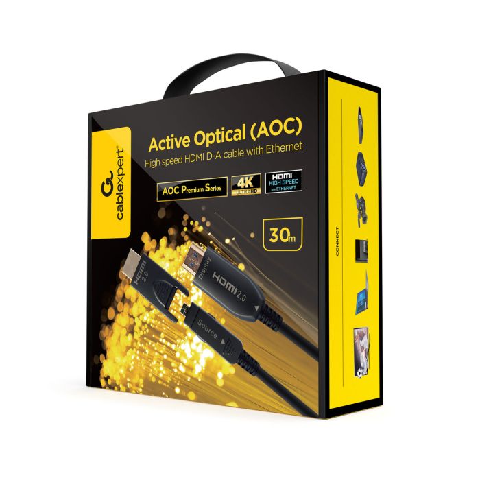 Câble HDMI GEMBIRD CCBP-HDMID-AOC-30M Noir 30 m 2