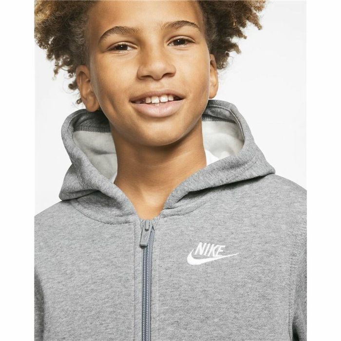 Veste de Sport pour Enfants Nike Sportswear Club Gris clair 42 4