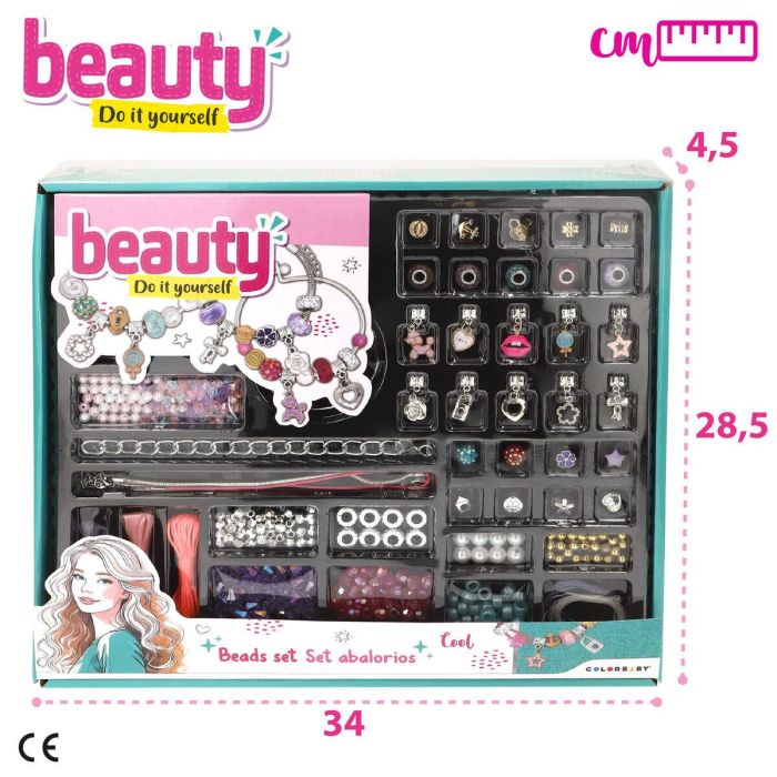 Kit de création de bracelets et colliers Colorbaby 6,5 X 0,1 X 6,5 CM (6 Unités) 3