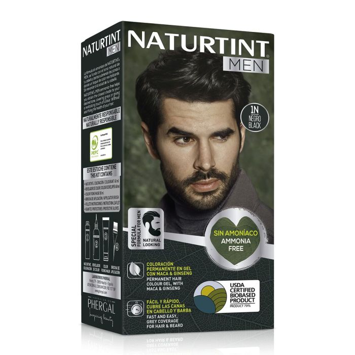 Teinture permanente Naturtint NATURTINT MEN Noir 8 Teinture permanente Naturtint NATURTINT MEN Noir 8