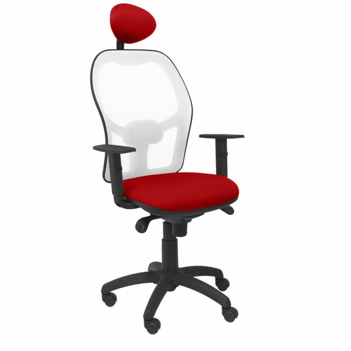 Chaise de Bureau avec Appui-tête Jorquera Piqueras y Crespo ALI350C Rouge