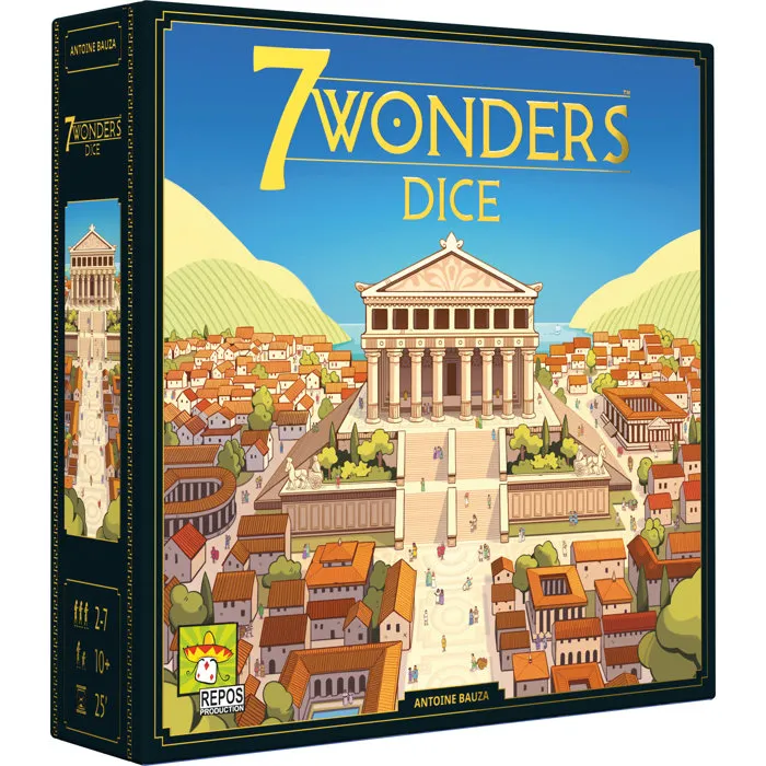 Asmodee - Jeu de société 7 Wonders Dice, Roll & Write - Construction de cités antiques - Accessible dès 10 ans - Partie de 30 min - Version française Asmodee - Jeu de société 7 Wonders Dice, Roll & Write - Construction de cités antiques - Accessible dès 10 ans - Partie de 30 min - Version française