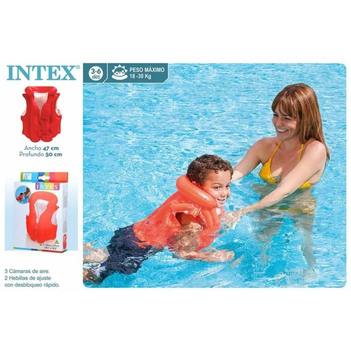 Gilet Gonflable pour Piscine Intex 50 x 47 cm 0 Gilet Gonflable pour Piscine Intex 50 x 47 cm 0