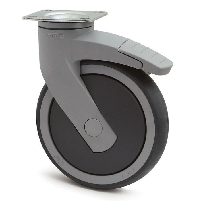 Rueda Giratoria Levina Ø150 Plástico 77X67 Aro De Goma Con Freno Aro De Goma Tenteprene. N/Poliprop. Antihilo. Tente 0 Rueda Giratoria Levina Ø150 Plástico 77X67 Aro De Goma Con Freno Aro De Goma Tenteprene. N/Poliprop. Antihilo. Tente 0