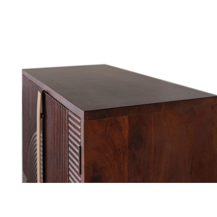 GINER Y COLOMER - Buffet bar en bois de manguier et métal - 2 portes - 120 cm de haut - Finition cerise - Dimensions 91x46 cm - Livré assemblé 4 GINER Y COLOMER - Buffet bar en bois de manguier et métal - 2 portes - 120 cm de haut - Finition cerise - Dimensions 91x46 cm - Livré assemblé 4