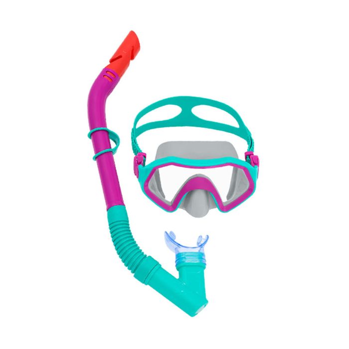 Bestway ensemble masque et tuyau adulte avec valve de purge couleur assortie +14 ans plage et piscine 24021 5 Bestway ensemble masque et tuyau adulte avec valve de purge couleur assortie +14 ans plage et piscine 24021 5