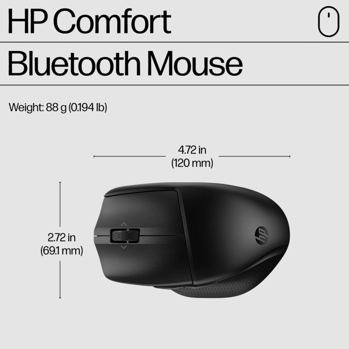 Souris Bluetooth Sans Fil HP 8T6M3AA Noir 4000 dpi 24 Souris Bluetooth Sans Fil HP 8T6M3AA Noir 4000 dpi 24