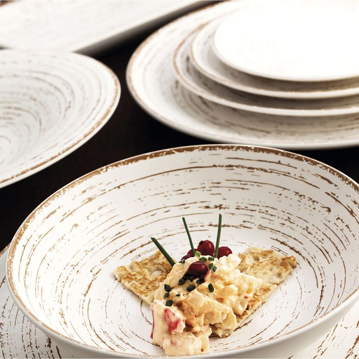 Assiette creuse Ariane Tornado Céramique Bicolore (Ø 21 cm) (6 Unités) 1 Assiette creuse Ariane Tornado Céramique Bicolore (Ø 21 cm) (6 Unités) 1