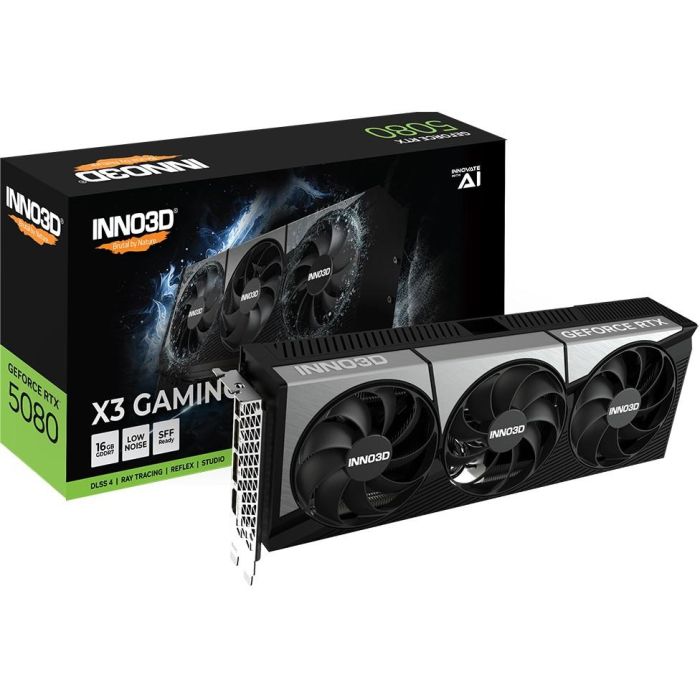 Inno3D GeForce RTX 5080 Gaming OC X3 - Carte graphique 16 Go GDDR7, 256-bit, PCIe 5.0, 3 ventilateurs, HDMI 2.1b, DisplayPort 2.1b