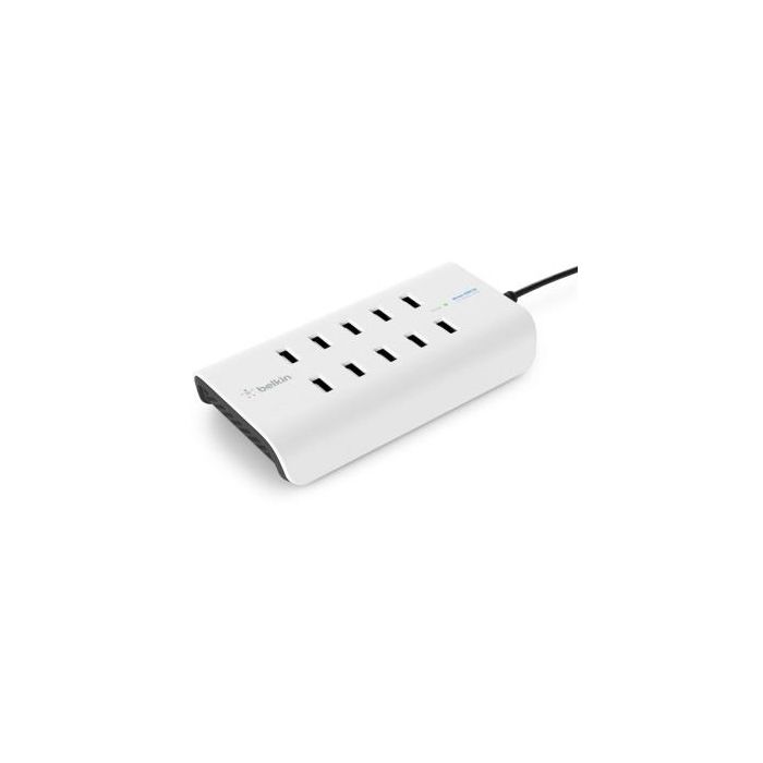 Belkin 10-Port USB-Ladestation,120W, 2,4A pro Port, Weiß 1